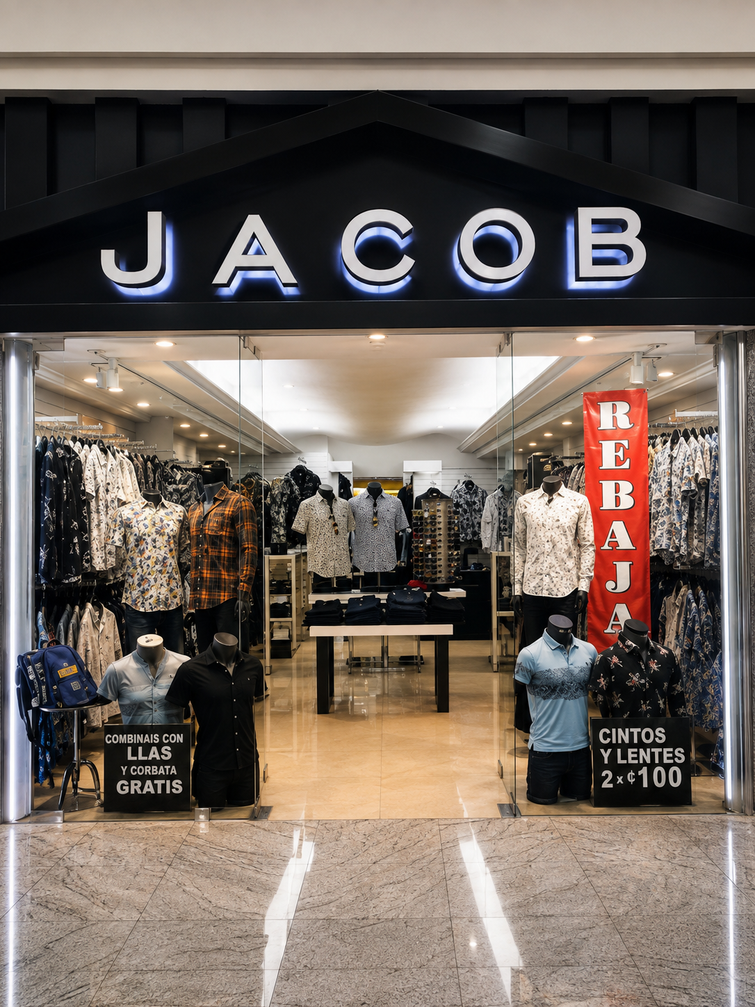 Jacob — escaparatismo e identidad comercial